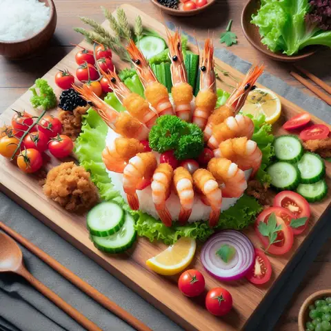 Cách Bày Tôm Đẹp Mắt Trên Đĩa Bầu Dục Chuẩn Chuyên Gia Cách Bày Tôm Đẹp Mắt Trên Đĩa Bầu Dục Chuẩn Chuyên Gia