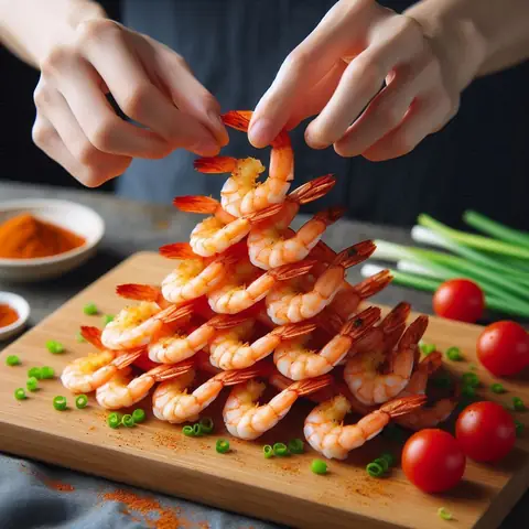 Cách Bày Tôm Đẹp Mắt Trên Đĩa Bầu Dục Chuẩn Chuyên Gia Cách Bày Tôm Đẹp Mắt Trên Đĩa Bầu Dục Chuẩn Chuyên Gia
