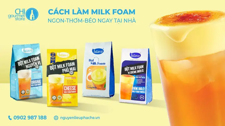 Cách Làm Milk Foam Phô Mai Béo Ngậy, Mịn Màng Tại Nhà Chuẩn Vị Quán Cách Làm Milk Foam Phô Mai Béo Ngậy, Mịn Màng Tại Nhà Chuẩn Vị Quán