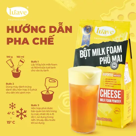 Cách Làm Milk Foam Phô Mai Béo Ngậy, Mịn Màng Tại Nhà Chuẩn Vị Quán Cách Làm Milk Foam Phô Mai Béo Ngậy, Mịn Màng Tại Nhà Chuẩn Vị Quán