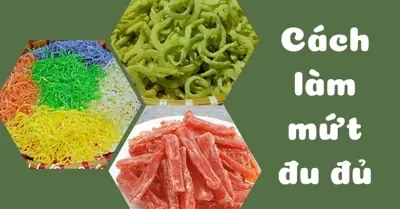 Cách Làm Mứt Đu Đủ Xanh Sợi Giòn Dai, Dẻo Ngon Không Cần Vôi