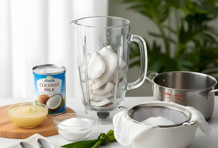 Cách Làm Sữa Cốt Dừa (nước Cốt Dừa) Tại Nhà: Béo Ngậy, Trắng Mịn, Tách Lớp Chuẩn Từ Dừa Tươi & Lọc Hộp Cách Làm Sữa Cốt Dừa (nước Cốt Dừa) Tại Nhà: Béo Ngậy, Trắng Mịn, Tách Lớp Chuẩn Từ Dừa Tươi & Lọc Hộp