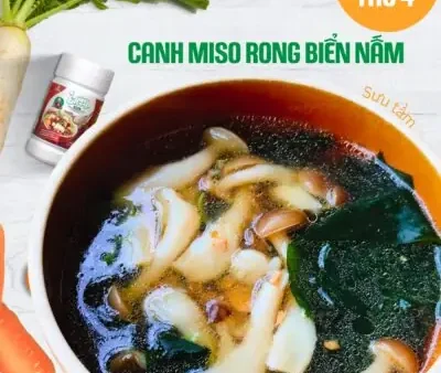 Cách Nấu Súp Miso Chay Chuẩn Vị Nhật, Dễ Làm Với Đậu Hũ, Nấm Và Rong Biển