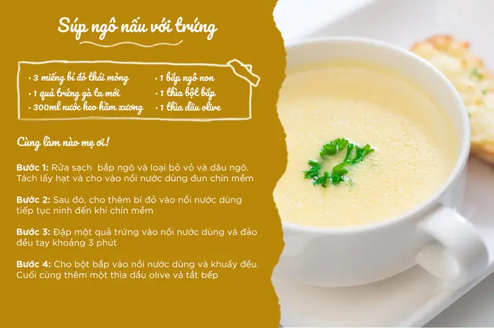 Cách Nấu Súp Ngô Cho Bé Ăn Dặm: Nguyên Liệu Và Cách Làm Sánh Mịn Cách Nấu Súp Ngô Cho Bé Ăn Dặm: Nguyên Liệu Và Cách Làm Sánh Mịn