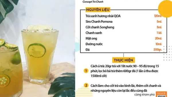 Công Thức Pha Nước Chanh Chuẩn Vị, Giải Nhiệt Nhanh Chóng Tại Nhà