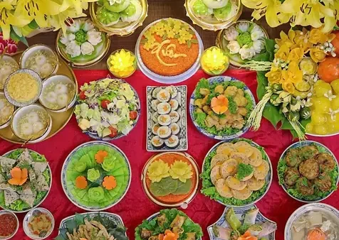 Hình Ảnh Mâm Cỗ Chay Đẹp: Gợi Ý Món Ăn, Cách Bày Trí & Ý Nghĩa