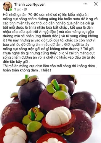 Măng Cụt Sống Chấm Đường Có Độc Không? Giải Đáp Tin Đồn Gây Ngộ Độc Và Lời Khuyên An Toàn