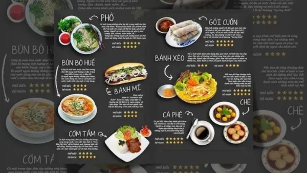 Menu Món Ăn Nhà Hàng: Gợi Ý Thực Đơn & Thiết Kế Chuyên Nghiệp