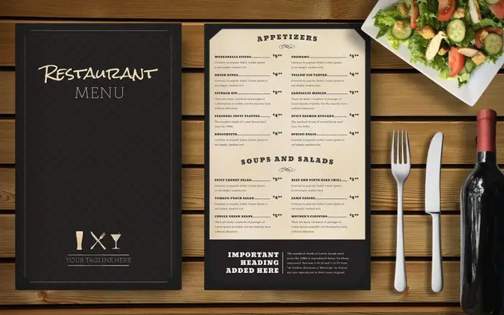 Menu Món Ăn Nhà Hàng: Gợi Ý Thực Đơn & Thiết Kế Chuyên Nghiệp