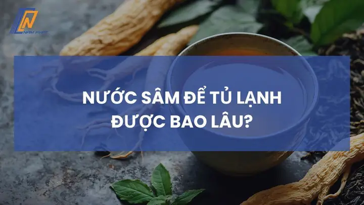 Nước Sâm Để Tủ Lạnh Được Bao Lâu? Hướng Dẫn Bảo Quản Tươi Ngon