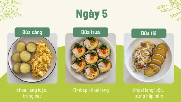 Thực Đơn Ăn Khoai Lang Giảm Cân: Kế Hoạch 7 Ngày Hiệu Quả & Khoa Học