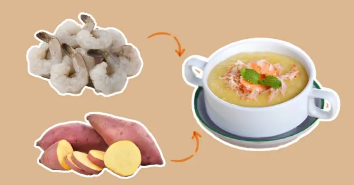 Tôm Nấu Với Khoai Lang Được Không? Lợi Ích Và Cách Chế Biến Cho Bé Ăn Dặm Tôm Nấu Với Khoai Lang Được Không? Lợi Ích Và Cách Chế Biến Cho Bé Ăn Dặm