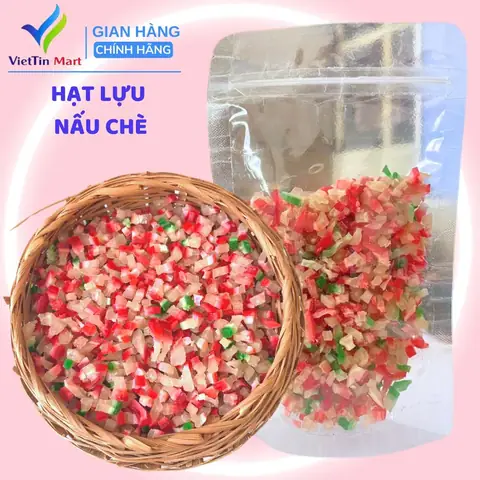 Cách Nấu Thạch Hạt Lựu Khô Dẻo Mềm Bằng Nước Dừa