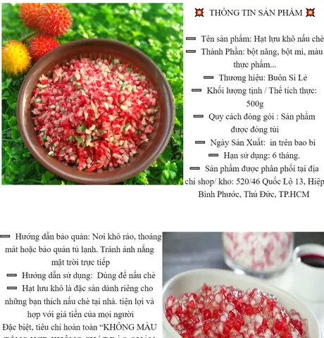 Cách Nấu Thạch Hạt Lựu Khô Dẻo Mềm Bằng Nước Dừa