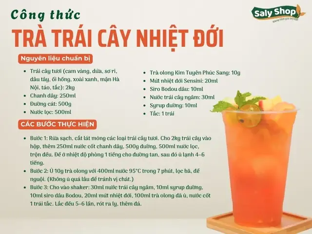 Cách Nấu Trà Nhiệt Đới Đơn Giản Tại Nhà: Công Thức Trà Trái Cây Thanh Mát Cách Nấu Trà Nhiệt Đới Đơn Giản Tại Nhà: Công Thức Trà Trái Cây Thanh Mát